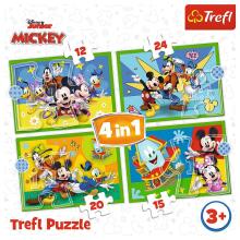 TREFL MICKEY MOUSE Pusle komplekt, 4 tk, Miki Hiir
