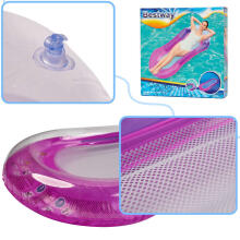 Ikonka Art.KX6075_1 BESTWAY 43103 Mesh inflatable mattress purple