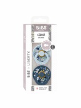 Bibs Liberty Colour Round – Camomile Lawn Baby Blue Mix Art.150166 100% looduslikust kummist lutt 0-6 kuud (2 tk.)