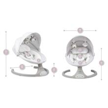 Momi Bouncer LAMI Art.BULE00023 Light Grey Stiilne muusikaga beebikiiktool