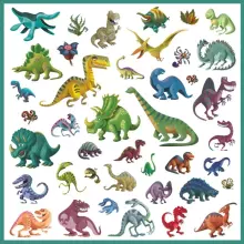 Djeco 160 kleepsu Dinosaurs Art.DJ08843