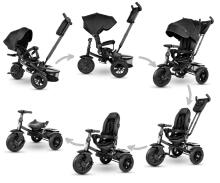 Bebe Basic Premium Air 6 in1  Art.150416 Black Laste kolmerattaline käepideme ja katusega