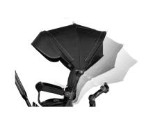 Bebe Basic Premium Air 6 in1  Art.150416 Black Laste kolmerattaline käepideme ja katusega