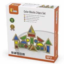Viga Color Blocks Art.44563 Puidust mänguklotsid