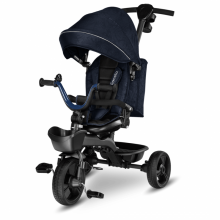 Lionelo Kori Art.150625 Blue Navy Käepideme ja katusega laste kolmerattaline jalgratas