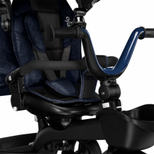 Lionelo Kori Art.150625 Blue Navy Käepideme ja katusega laste kolmerattaline jalgratas