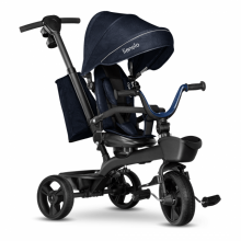 Lionelo Kori Art.150625 Blue Navy Käepideme ja katusega laste kolmerattaline jalgratas
