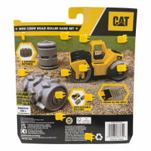 CAT smilšu rotaļlietu komplekts Mini Crew Road Roller, 83375