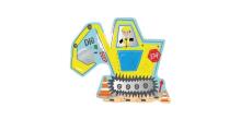 Floss&Rock Zuja Art.44P6422 Kontuurpuzzle Construction 12 tk.
