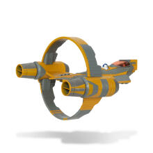 STAR WARS W3 Micro Galaxy sõiduk figuuriga
