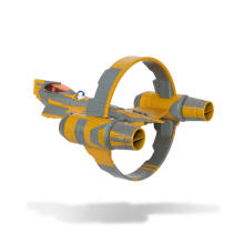 STAR WARS W3 Micro Galaxy sõiduk figuuriga