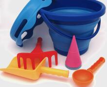 COMPACTOYS Mängukomplekt ämber liivakasti tarvikutega 7 in 1, sinine