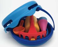 COMPACTOYS Mängukomplekt ämber liivakasti tarvikutega 7 in 1, sinine