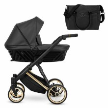 Kunert Ivento Premium Art.IVE-07 Black Pearl Baby stroller with carrycot