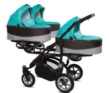 Babyactive Trippy 11 Tropic Green Universal stroller for triplets 3in1