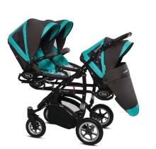 Babyactive Trippy 11 Tropic Green Universal stroller for triplets 3in1
