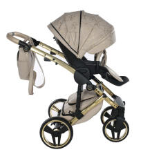 Junama Heart Art.HT-07 Beige Gold Universaalne beebikäru 2-ühes