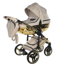 Junama Heart Art.HT-07 Beige Gold Universaalne beebikäru 2-ühes