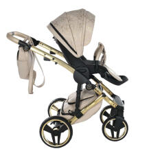 Junama Heart Art.HT-07 Beige Gold Universaalne beebikäru 2-ühes