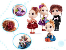 Ikonka Art.KX6361 Nukumaja nukk 3 tüdrukut + 1 poiss komplekt 4tk. 12cm