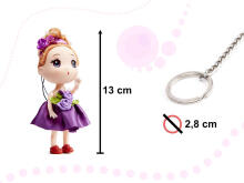 Ikonka Art.KX6361 Nukumaja nukk 3 tüdrukut + 1 poiss komplekt 4tk. 12cm