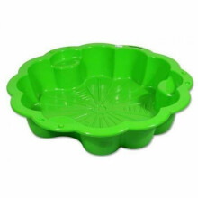 3toysm Art. 69482 Sandpit Big daisy green with cover Liivakast