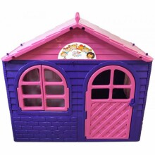 3toysm Art.301 Children's playhouse with curtain rods and curtains pink-purple Maja lastele