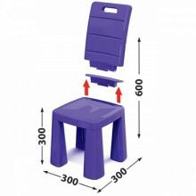 3toysm Art.4694 Plastic chair purple kõrge tool