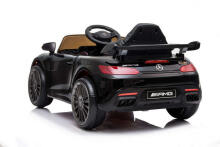 Lean Toys  Mercedes GTR Art.25076 Black Battery-powered ride-on car for children with an additional remote control