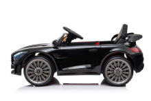 Lean Toys  Mercedes GTR Art.25076 Black Battery-powered ride-on car for children with an additional remote control