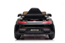 Lean Toys  Mercedes GTR Art.25076 Black Battery-powered ride-on car for children with an additional remote control