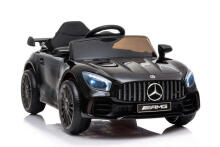 Lean Toys  Mercedes GTR Art.25076 Black Battery-powered ride-on car for children with an additional remote control