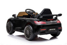 Lean Toys  Mercedes GTR Art.25076 Black Battery-powered ride-on car for children with an additional remote control