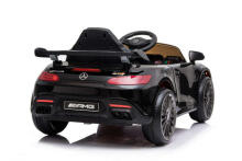 Lean Toys  Mercedes GTR Art.25076 Black Battery-powered ride-on car for children with an additional remote control