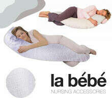 La Bebe™ Moon Maternity Pillow Art.152344 Beige Dots, 195 см