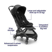 Bugaboo Butterfly Art.152369 Heritage Black Stroller