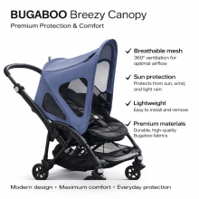 Bugaboo Fox/Cameleon3/Lynx breezy sun canopy v2 Art.152384 Seaside Blue Päikesekaitse