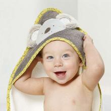 Fehn hooded bath towel 80x80 cm, Koala