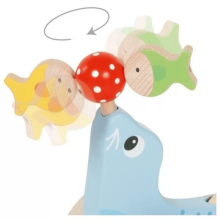 Goki Push-along animal Seal Art.54898 Puidust rullmänguasja