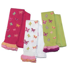 Weri Spezials Bērnu Leggingi Capri Butterfly Hot Pink ART.WERI-0277 Augstas kvalitātes bērnu kokvilnas legingi meitenēm ar jaukiem gaisīgiem volāniem
