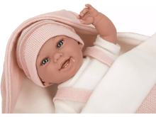 Arias Baby Doll Art.AR60750 Pink Кукла-пупс с одеялом, 35см