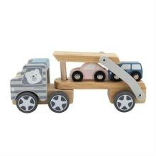 PolarB Truck Art.25561  Puidust haagis autodega, treilerauto