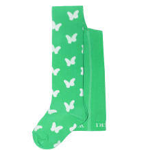 Weri Spezials Bērnu Zeķubikses White Butterflies Green ART.SW-0253 Augstas kvalitātes bērnu kokvilnas Zeķubikses meitenēm
