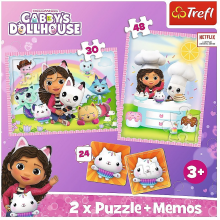 TREFL GABBY´S DOLLHOUSE Pusle ja memo komplekt