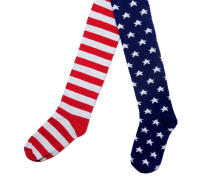 Weri Spezials Bērnu Zeķubikses Stripes and Stars Red and Navy ART.SW-1835 Augstas kvalitātes bērnu kokvilnas Zeķubikses