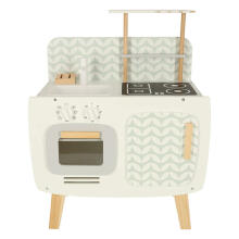 Ikonka Wooden Kitchen MDF Lulilo Retro Art.KX4635 Laste puidust köök koos tarvikutega