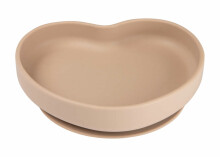 CANPOL BABIES silikona šķīvis ar piesūcekni, sirds, 6m+, 80/309_bei