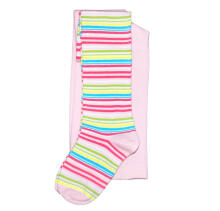 Weri Spezials Bērnu Zeķubikses Colorful Stripes Light Pink and Turquoise ART.WERI-6171 Augstas kvalitātes bērnu kokvilnas Zeķubikses meitenēm