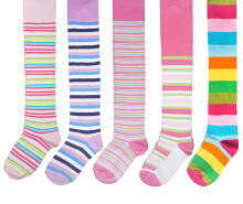 Weri Spezials Bērnu Zeķubikses Green Stripes Dark Pink ART.WERI-6163 Augstas kvalitātes bērnu kokvilnas Zeķubikses meitenēm