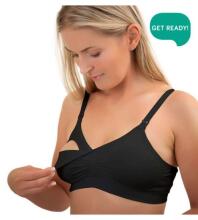 Krūšturis bezvīļu ar sudraba joniem  C75-80 black BabyOno 506/02, Akcija